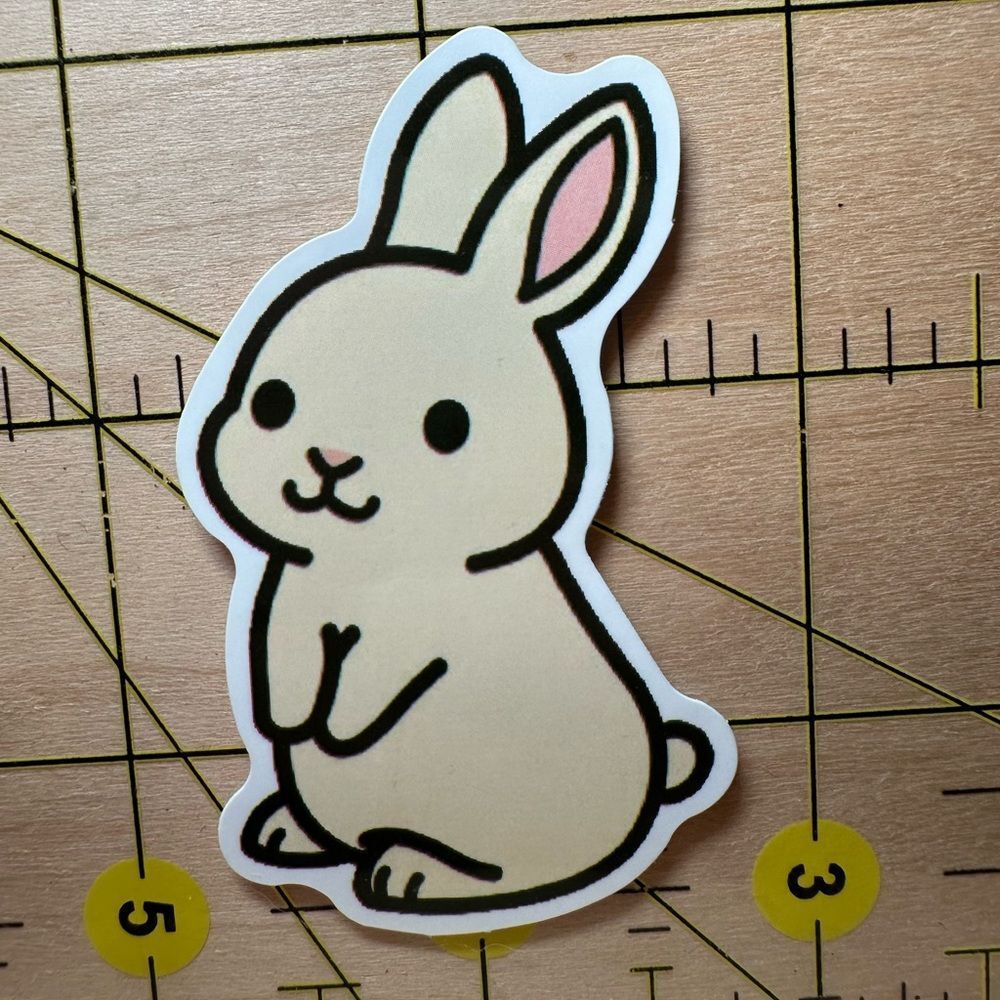 💜13/$13 +Bundle Sticker Sale | Bunny Rabbit Animal Waterproof Sticker
